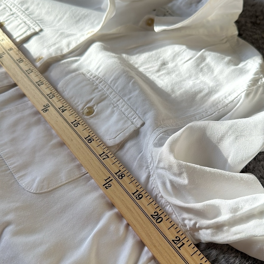 Lucky Brand White Classic Button-up Size M - Picture 9 of 15